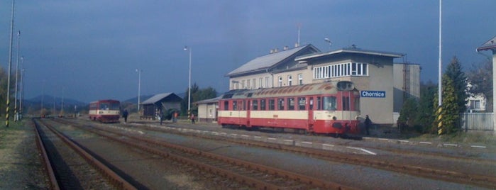 Železniční stanice Chornice is one of Železniční stanice ČR: Ch-J (4/14).