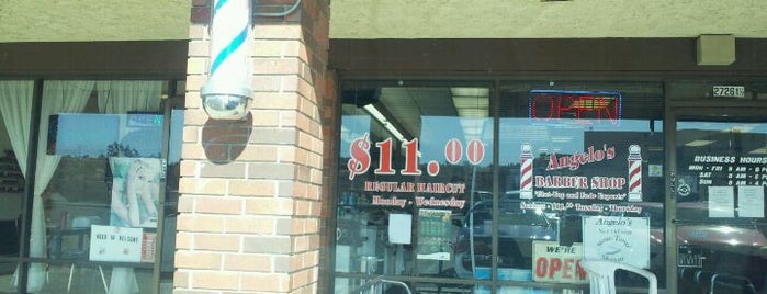 Angelo's barber shop is one of Tempat yang Disukai Patrick.