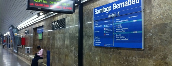Metro Santiago Bernabéu is one of Madrid Place I visited.