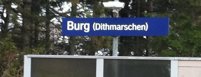 Bahnhof Burg (Dithm) is one of Bf's in Schleswig-Holstein.