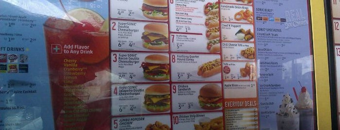 SONIC Drive In is one of places I like.