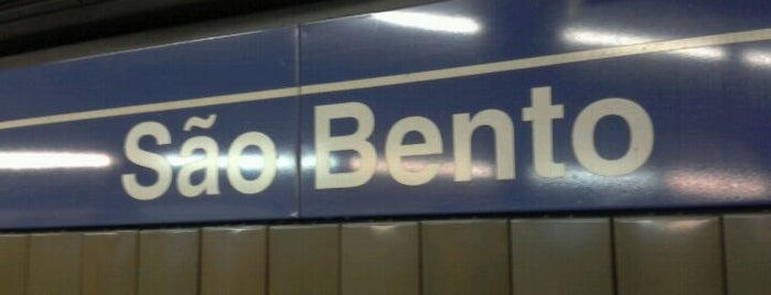 Estação São Bento (Metrô) is one of Transportes.