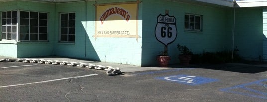 Emma Jean's Holland Burger Cafe is one of "Diners, Drive-Ins & Dives" (Part 1, AL - KS).