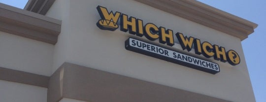 Which Wich? Superior Sandwiches is one of Tempat yang Disukai Jordan.