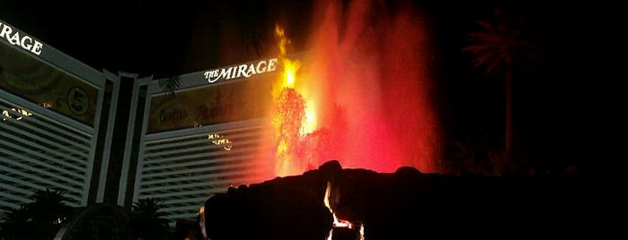 The Mirage Volcano is one of Las Vegas.