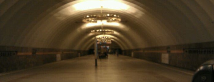 metro Novocherkasskaya is one of Метро Санкт-Петербурга.