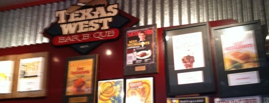 Texas West Bar-B-Que is one of Locais curtidos por Jason Christopher.