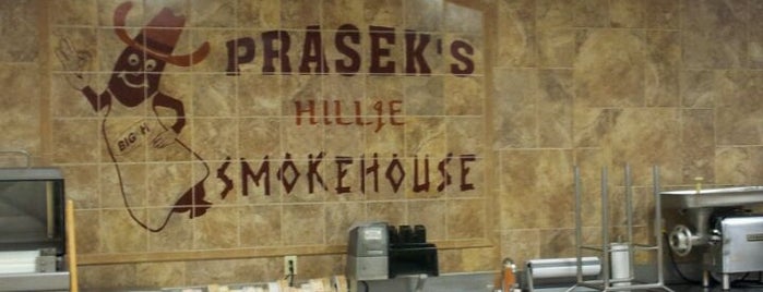 Prasek's Hillje Smokehouse is one of Lugares favoritos de Andres.
