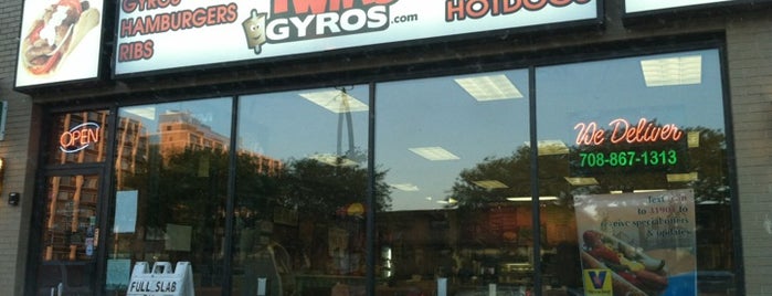 Twin's Gyros is one of สถานที่ที่บันทึกไว้ของ Nikkia J.