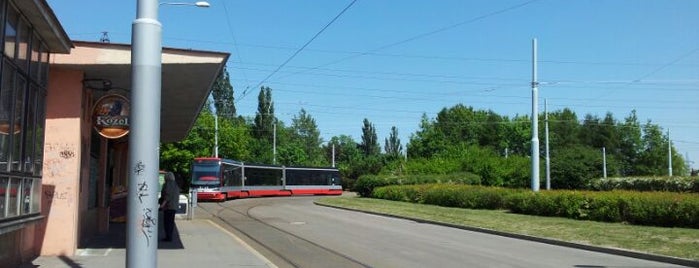 Sídliště Ďáblice (tram) is one of Tramvajové zastávky v Praze (díl první).