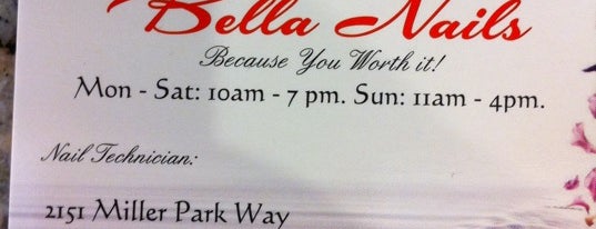 Bella Nails is one of Miller Park Way Businesses on or Near.