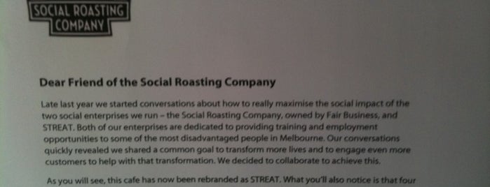 Social Roasting Company is one of Cafe.