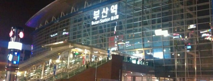 Busan Stn. - KTX/Korail is one of 10,000+ check-in venues in S.Korea.