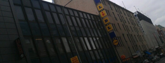 Lidl is one of often visited.