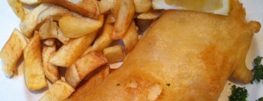 The Golden Union Fish Bar is one of Traditional British Food in London.
