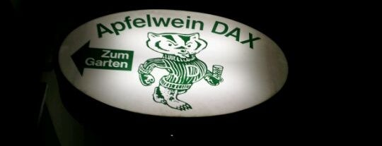 Apfelwein DAX is one of Echt Frankfurter Apfelweinkneipen.