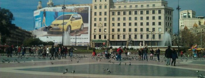 Plaça de Catalunya is one of Must see sights in Barcelona.