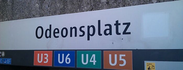 U Odeonsplatz is one of U-Bahnhöfe München.