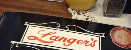 Langer's Delicatessen-Restaurant is one of Places.