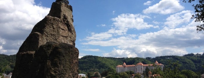 Jelení skok is one of Lázeňské lesy Karlovy Vary.