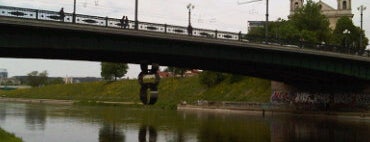 Green Bridge is one of Best of Vilnius.