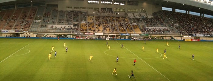 Best Denki Stadium is one of Jリーグスタジアム.