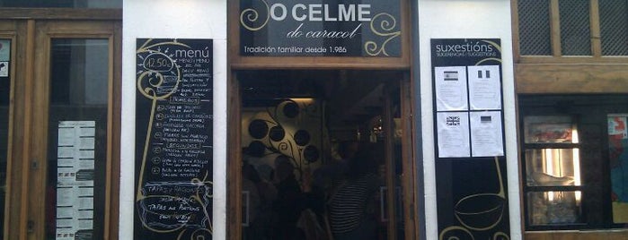 O Celme do Caracol is one of Ribeiro de copas en Santiago de Compostela.