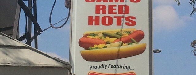 Sam's Redhots is one of Hot Dogs: Chicago.
