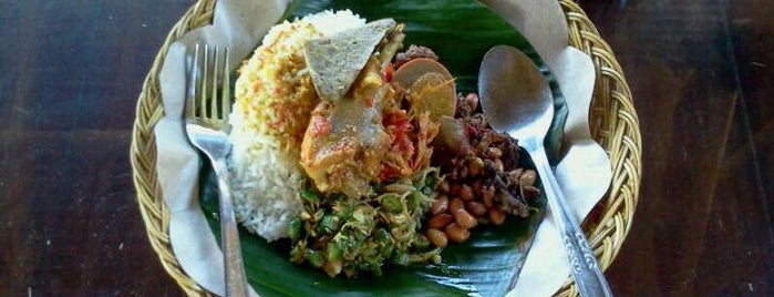Nasi Ayam Kedewatan Ibu Mangku is one of Bali Authentic Culinary.