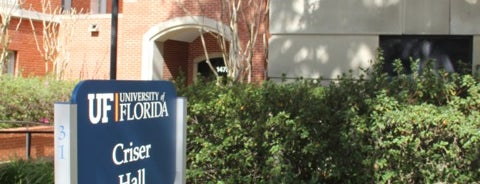 Criser Hall is one of UF Campus Tour.