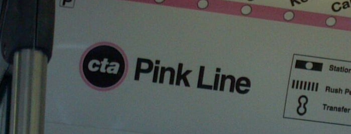 CTA Pink Line is one of สถานที่ที่ Steve ‘Pudgy’ ถูกใจ.