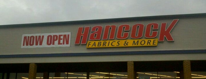 Hancock Fabrics is one of Art and Craft Supplies.
