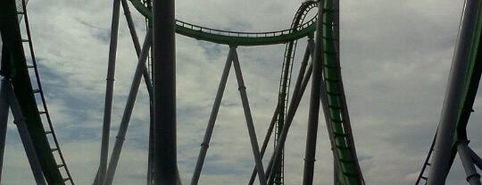 The Incredible Hulk Coaster is one of Universal's Islands of Adventure - Orlando Florida.