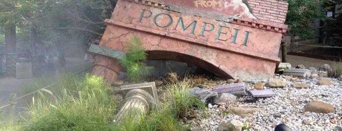 Escape From Pompeii is one of Busch Gardens Williamsburg.
