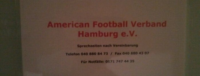 American Football Verband Hamburg is one of Verbände.
