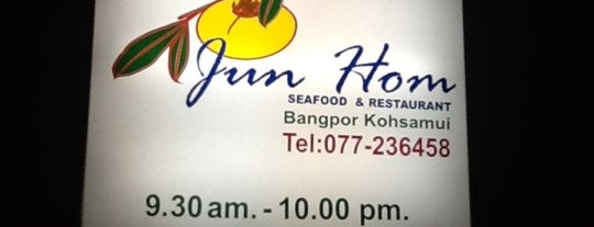 Jun Hom Seafood is one of Koh Samui.