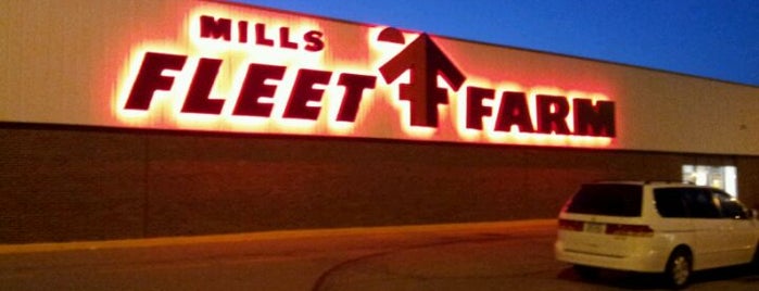 Mills Fleet Farm is one of Oshkosh favs.