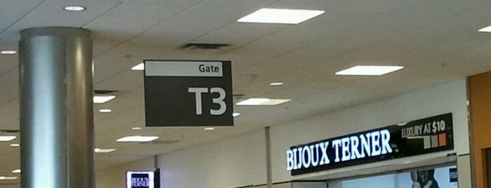 Gate T3 is one of Hartsfield-Jackson International Airport.