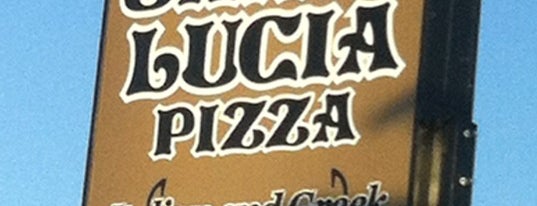 Santa Lucia Pizza is one of สถานที่ที่ Matthew ถูกใจ.