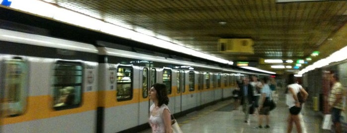 Metro Montenapoleone (M3) is one of Milan, Italy.