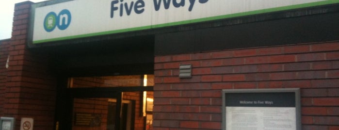 Five Ways Railway Station (FWY) is one of London Midland Stations.