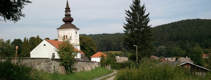Kolinec is one of Sumava Bohmerwald Bohemian forest (Czech Republic).