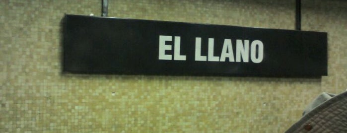 Metro El Llano is one of Metro Santiago.