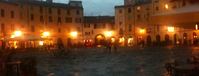 Piazza dell'Anfiteatro is one of Nicest squares in Lucca.