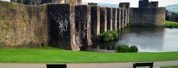 Caerphilly Castle is one of Cardiff?.