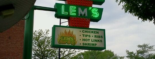 Lem's BBQ House is one of Six spots for eating while standing.
