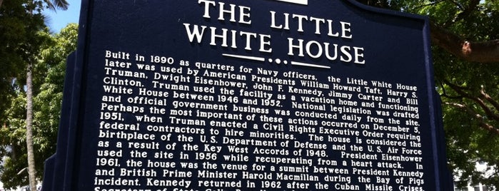 Harry Truman's Little White House is one of Florida Keys.