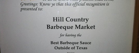 Hill Country Barbecue Market is one of NYC Favorites.