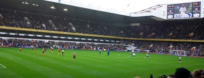 White Hart Lane Stadium is one of Football grounds visited.