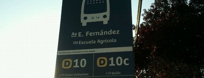 Parada PD1305 - Exequiel Fernández Esq. Escuela Agrícola is one of Macul.